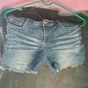 Blue jean shorts